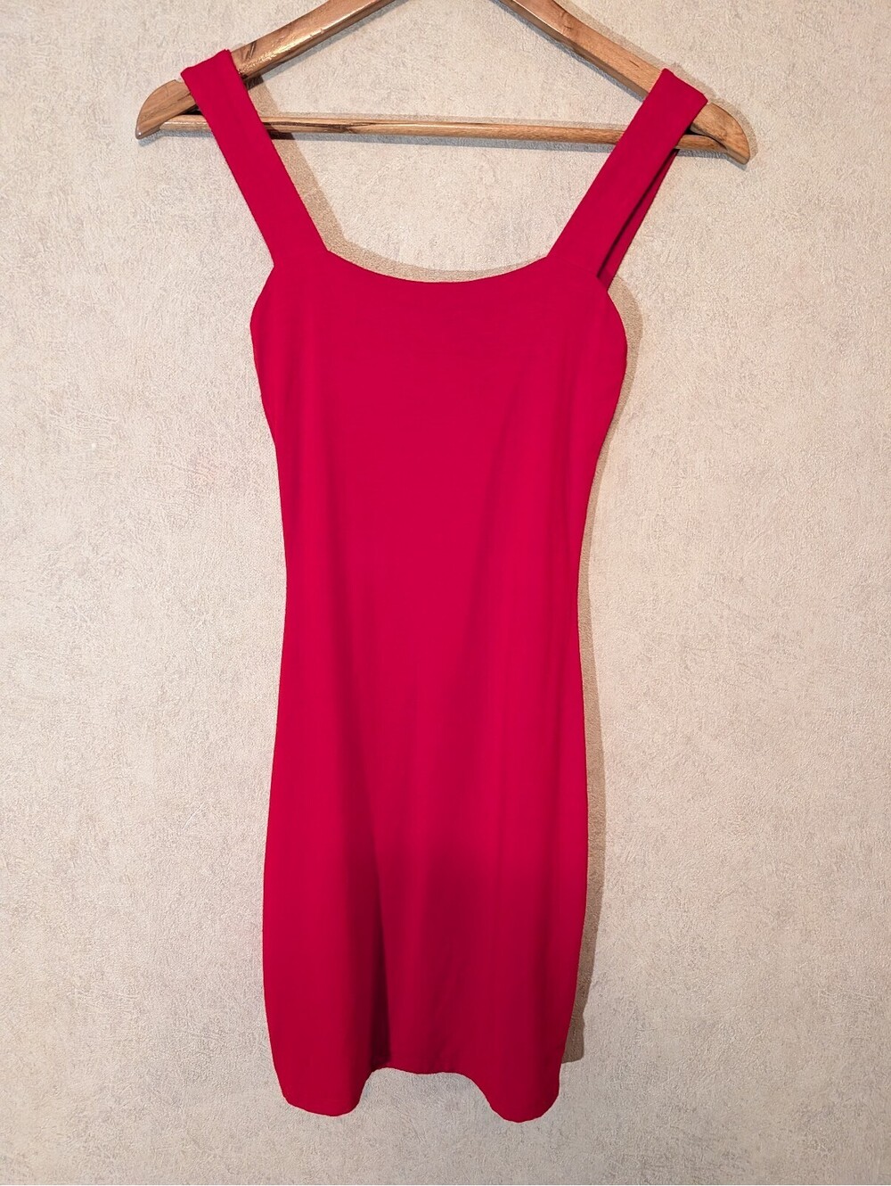 ARITZIA Wilfred bright red bodycon jersey mini dress sz XS